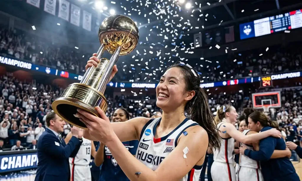 Kaitlyn Chen UConn, 2025 NCAA Champion