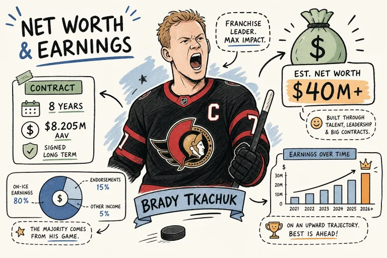 Brady Tkachuk Net Worth 2026: Contract & Earnings